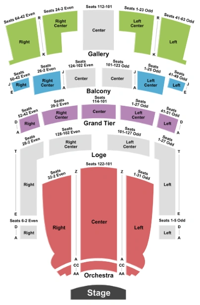 Orpheum Theatre Seating Chart